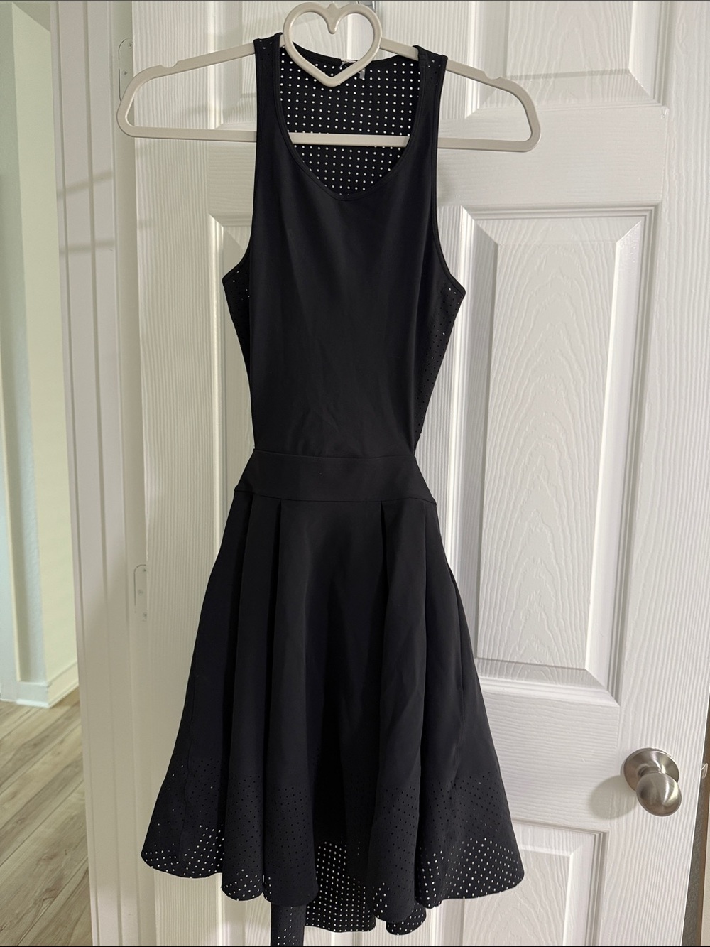 Lululemon Black Fit-and-Flare Sleeveless Dress